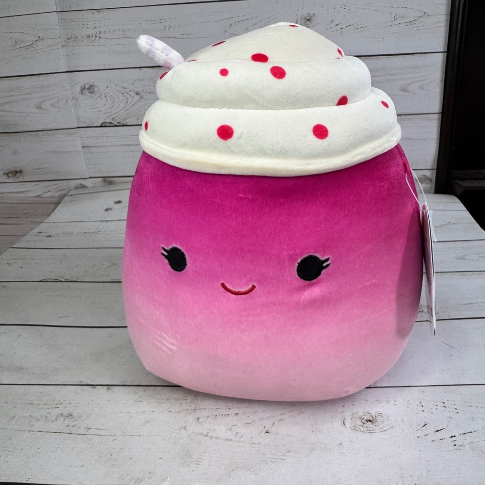 Squishmallows Cinnamon Frozen Yogurt 8" Pink Plush NWT Kellytoy